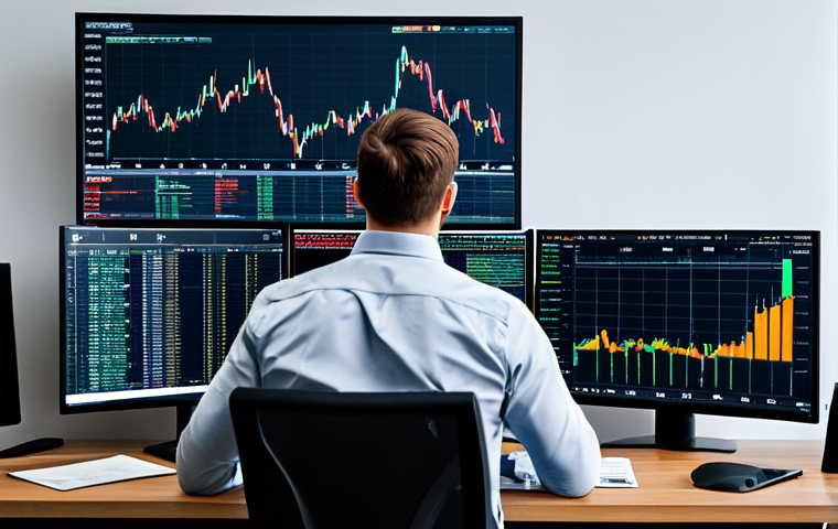 암호화폐의 거래 전략과 경제적 효과 - Technical Analysis**
"A professional trader in a modern office setting, analyzing a crypto price ch...