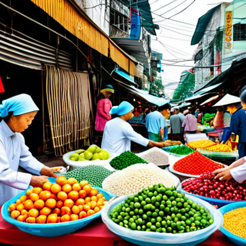 CBDC 중앙은행 디지털 화폐 의 경제적 필요성 - **
"A bustling scene at Ben Thanh Market in Ho Chi Minh City, Vietnam. Vendors are selling colorful...