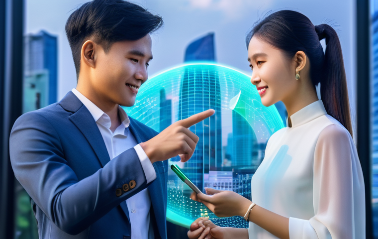 탈중앙화 자율조직 DAO 의 경제적 영향 - Image Prompt 1: The Dawn of Decentralized Finance in Vietnam**